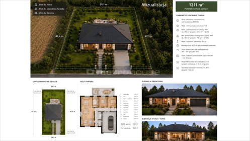 Malownicza działka 1311 m² pod dom w Pobyłkowie Małym działka Pobyłkowo Małe