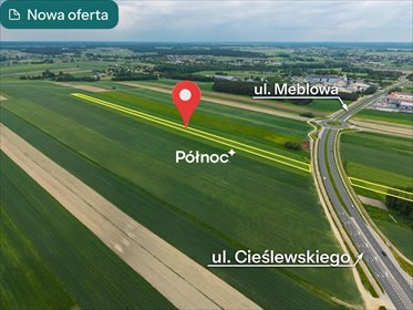 Działka inwestycyjna 14 779 m² z potencjałem rozwoju działka Łomża, mjr. Stanisława Cieślewskiego