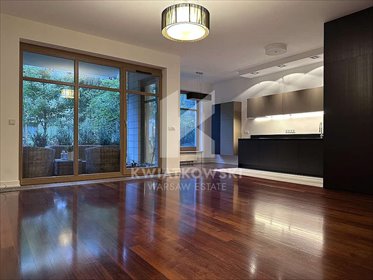 Przestronny apartament 120 m² z ogrodem i tarasem mieszkanie Warszawa, Mokotów, Biały Kamień