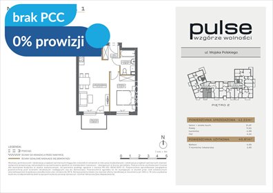 Na sprzedaż przestronne 2-pokojowe mieszkanie na Wzgórzu Wolności mieszkanie Bydgoszcz, Wzgórze Wolności, Wojska Polskiego