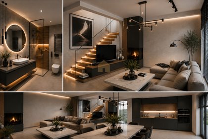 Nowoczesny dom 122,78 m² z garażem i poddaszem w Przylep dom Zielona Góra, Przylep
