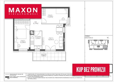 mieszkanie na sprzedaż 55m2 mieszkanie Warszawa, Wawer, ul. Zwoleńska