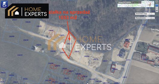 działka na sprzedaż 1053m2 działka Lniska, Liliowa