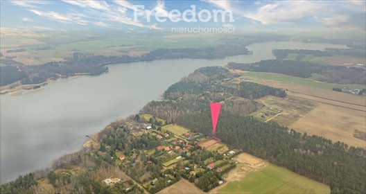 Działka pod dom letniskowy nad jeziorem Rumian z mediami działka Rybno