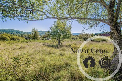 Działka 1300 m² z widokami na Beskid Niski. działka Wysowa-Zdrój
