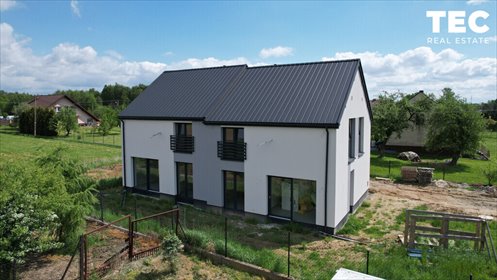 Nowoczesny bliźniak 81m² z garażem i ogrodem, gotowy! dom Rączna