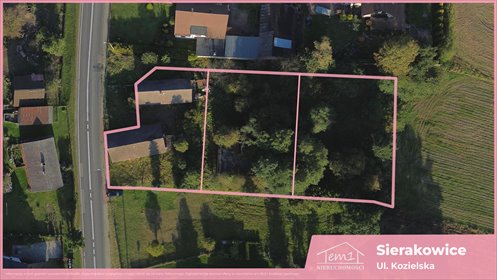 działka na sprzedaż 1030m2 działka Sierakowice, Kozielska
