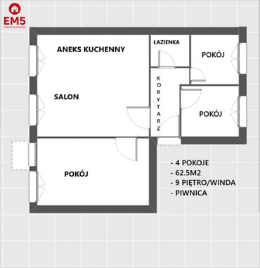 mieszkanie na sprzedaż 63m2 mieszkanie Białystok, Piasta