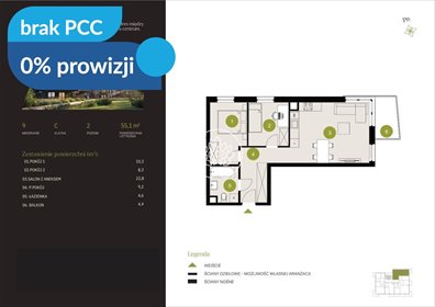Nowoczesne 3-pokojowe mieszkanie z balkonem i ogródkiem mieszkanie Bydgoszcz, Flisy, Mińska