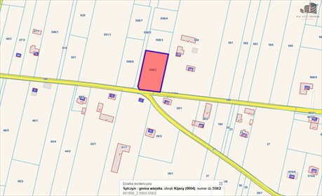 Działka 1963 m² z mediami i możliwością zabudowy działka Kijany