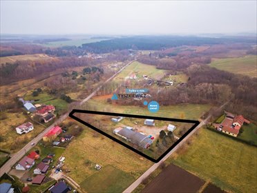 Inwestycyjny teren 7061 m2 z halami i magazynami lokal użytkowy Łebień