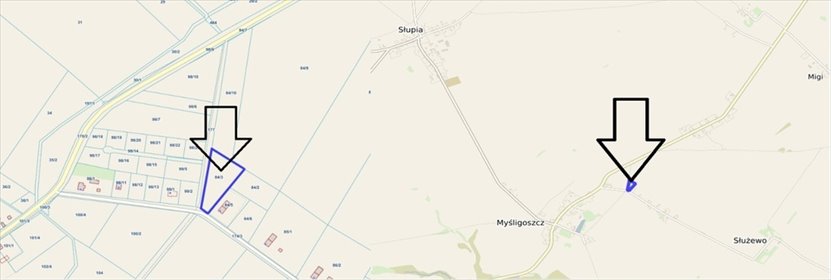 działka na sprzedaż 4000m2 działka Myśligoszcz