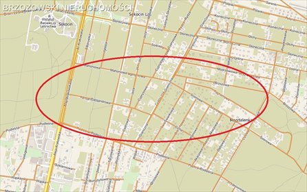 działka na sprzedaż 1874m2 działka Sękocin-Las