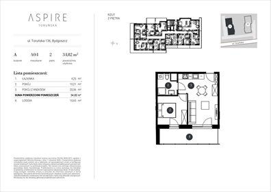 mieszkanie na sprzedaż 36m2 mieszkanie Bydgoszcz, Toruńska