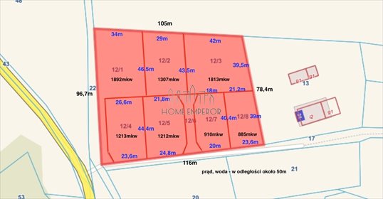 działka na sprzedaż 9600m2 działka Lakiele
