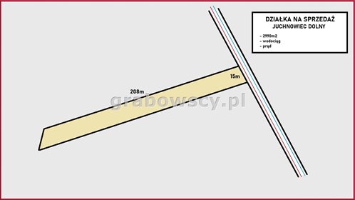 Polecam działkę 2990 m² z prądem i wodą w Juchnowcu Dolnym działka Juchnowiec Dolny