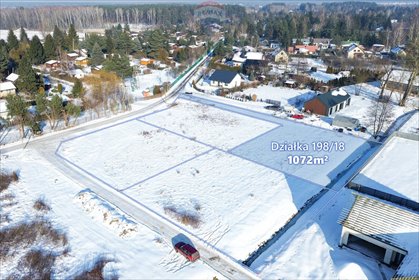 działka na sprzedaż 1072m2 działka Kajetany, Czarny Las