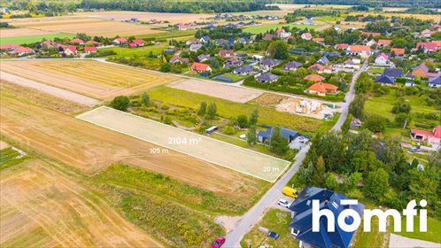działka na sprzedaż 2104m2 działka Zachowice, Żurawia