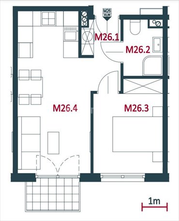 mieszkanie na sprzedaż 35m2 mieszkanie Kraków, Nowa Huta, Sasanek