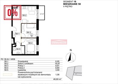 Nowoczesne 3-pokojowe mieszkanie z balkonem i garażem mieszkanie Kraków, Podgórze