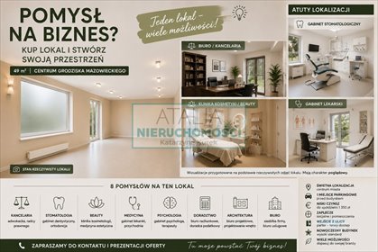 Lokal usługowy 48 m² w centrum Grodziska - dostępny od zaraz lokal użytkowy Grodzisk Mazowiecki