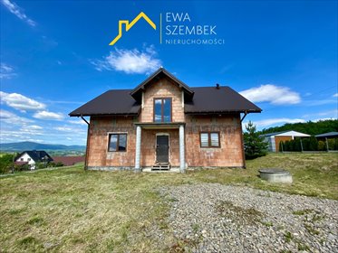 Polecam dom z widokiem na Beskid Wyspowy, 107 m², działka 17 arów dom Limanowa