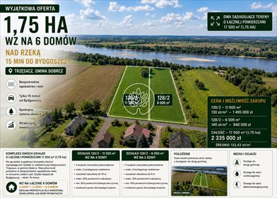 Do sprzedania działka 17 500 m² z WZ na 6 domów w Trzęsaczu działka Trzęsacz