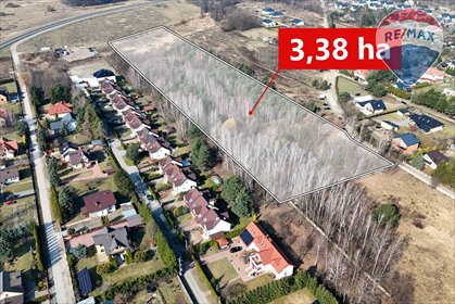 Działka 3,38 ha pod zabudowę w Kozery (blisko Grodziska) działka Kozery, Ustronna
