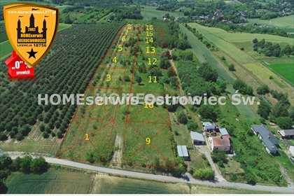 Działki budowlane w Ostrowcu Świętokrzyskim (ok. 1250 m²) działka Ostrowiec Świętokrzyski, Częstocice
