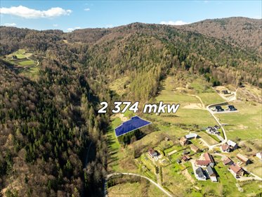 Do sprzedania działka 2374 m² z widokiem na góry i las działka Tylmanowa