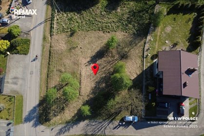 Działka budowlana z mediami i ogrodem w Strumieniu działka Strumień