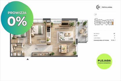 mieszkanie na sprzedaż 57m2 mieszkanie Warszawa, Włochy