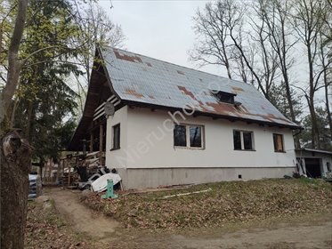 Dom wolnostojący na dużej działce leśnej, potencjał do remontu dom Złotokłos