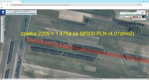 działka na sprzedaż 17400m2 działka Złotniki