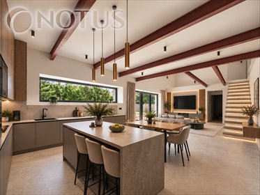Nowoczesny dom 215 m² z tarasem i antresolą. dom Bielsko-Biała