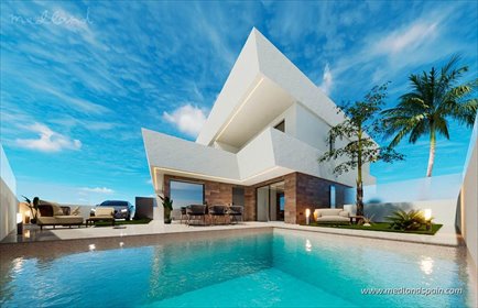 Nowoczesne wille z basenem, 3 sypialnie, San Pedro del Pinatar dom Lo Pagan