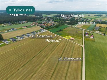 Działka 1000 m² z warunkami zabudowy, media i światłowód działka Modzele-Skudosze