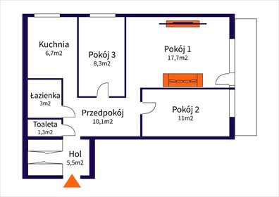 mieszkanie na sprzedaż 63m2 mieszkanie Warszawa, Praga-Południe, Majdańska