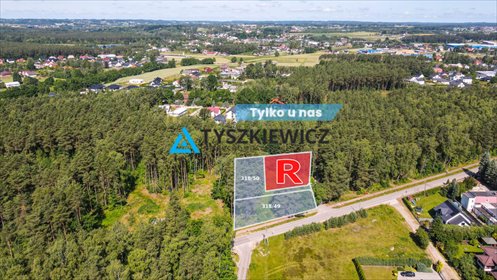 działka na sprzedaż 1011m2 działka Chwaszczyno, Wąska