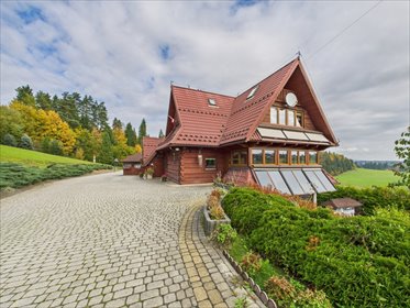 Drewniany dom z widokiem na Tatry, 9 pokoi, duża działka dom Dursztyn, Długa