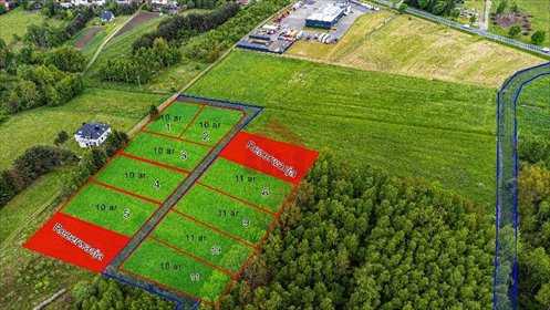 działka na sprzedaż 1100m2 działka Lipiny