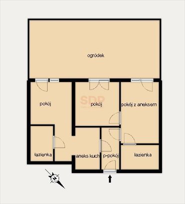 mieszkanie na sprzedaż 45m2 mieszkanie Iwiny, Brochowska