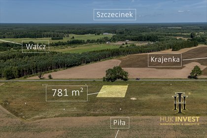 Działka 781 m² pod dom w Pleceminie, blisko lasu i natury działka Plecemin
