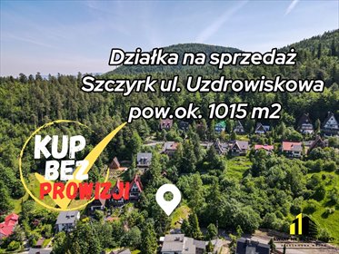działka na sprzedaż 1015m2 działka Szczyrk, Zapalenica