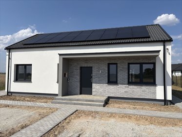 Nowoczesny dom parterowy z garażem 80-90 m2, Czernica dom Czernica