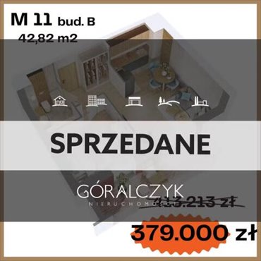 Nowoczesne 2-pokojowe mieszkanie z dużym balkonem polecam mieszkanie Ostrów Mazowiecka, płk. Dyplomowanego Ludwika Bociańskiego
