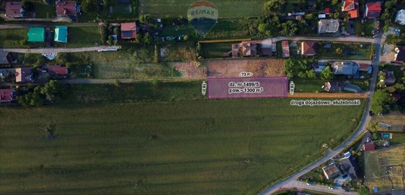 działka na sprzedaż 1297m2 działka Wieliczka, Zielna