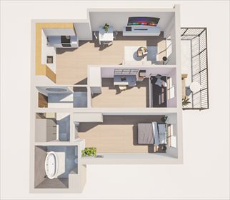 mieszkanie na sprzedaż 65m2 mieszkanie Sosnowiec, Sielec, Apartamenty Słoneczne, Klimontowska