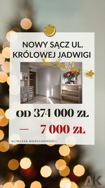 mieszkanie na sprzedaż 47m2 mieszkanie Nowy Sącz, Królowej Jadwigi