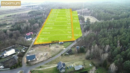 działka na sprzedaż 1000m2 działka Dąbrowica